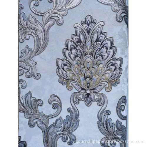Ce Approved Home Decorative 350g 106cm PVC Wallpaper